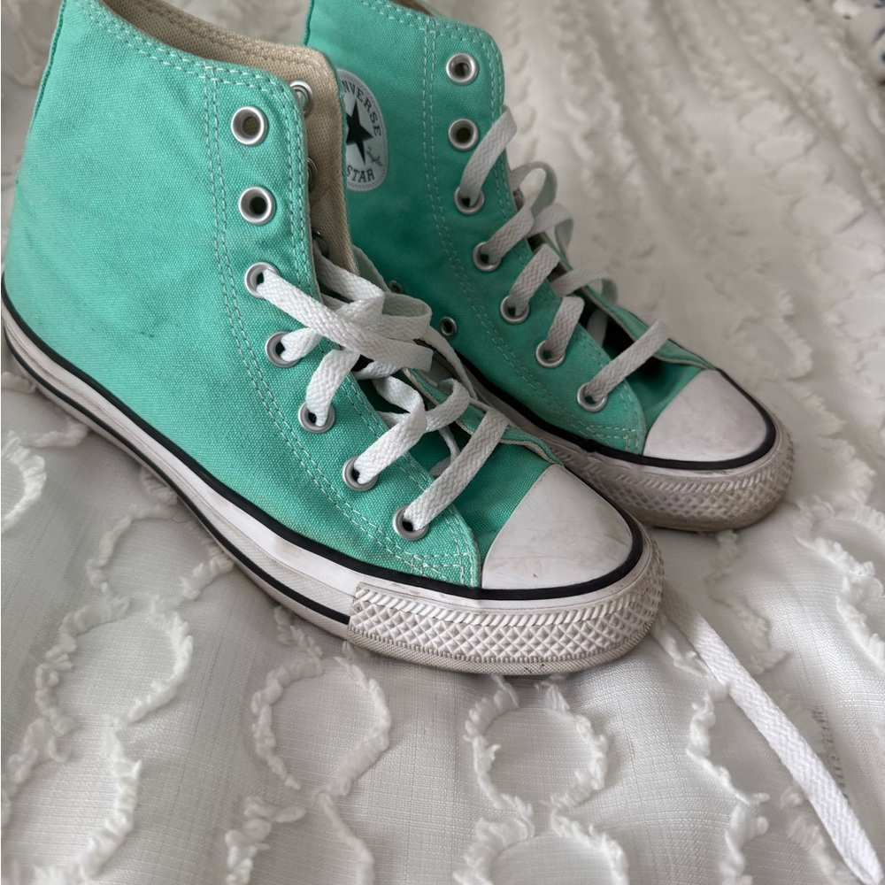 Converse Mint Green High Tops